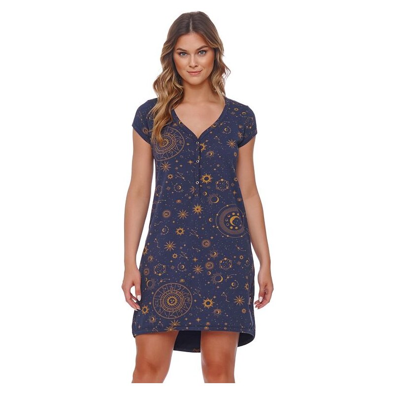 DN Nightwear Dámska nočná košieľka Zodiac tmavo modrá 45536417