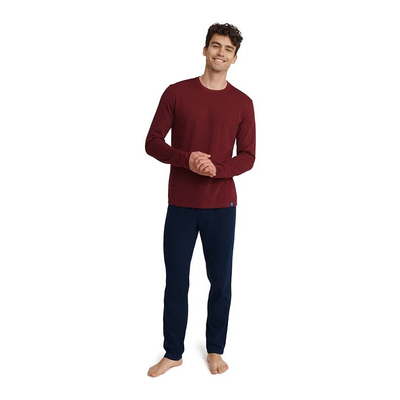 Henderson Pánske pyžamo Uncos vínové 57956832