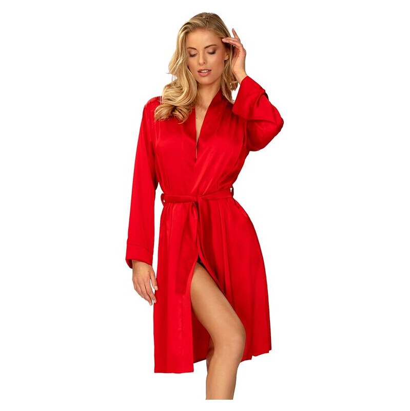 DKaren Saténový župan Amina červený 49216517