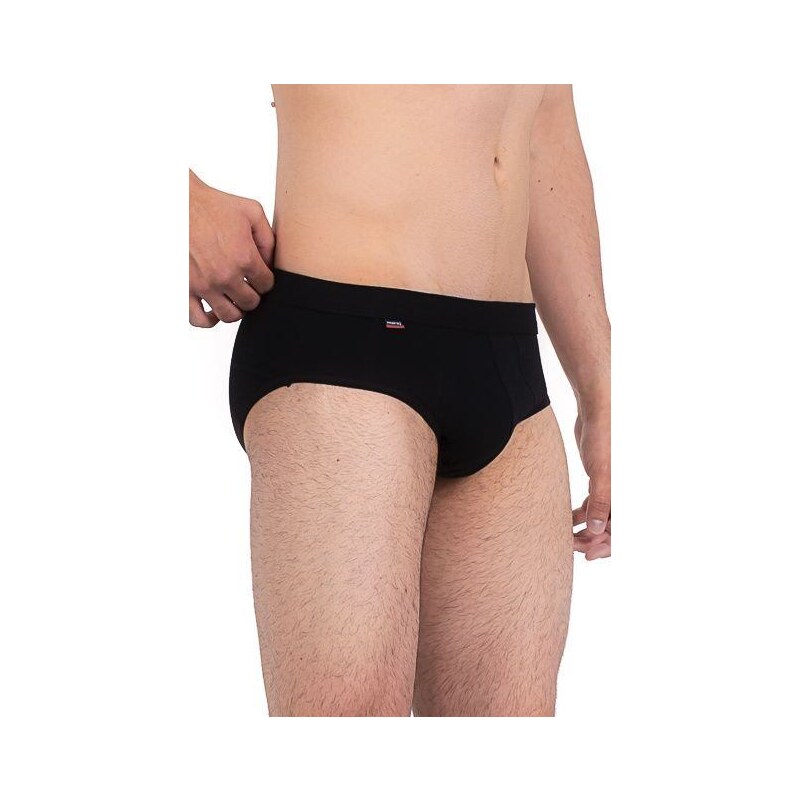 Moraj Pánske slipy Classic čierne 49443638