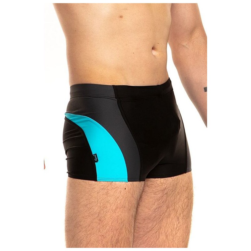 Spin Pánske plavky Haiti 1 čierno-tyrkysové 49938116