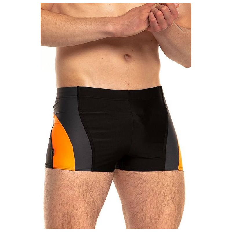 Spin Pánske plavky Haiti 2 čierno-oranžové 49938117