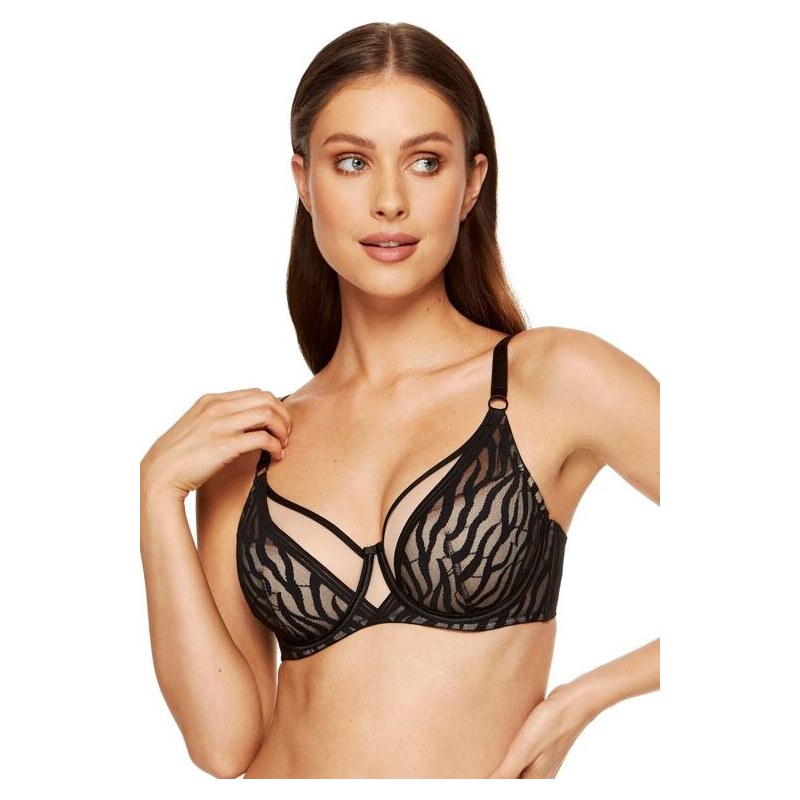 Gorteks Polovystužená podprsenka Serena čierna 53497470