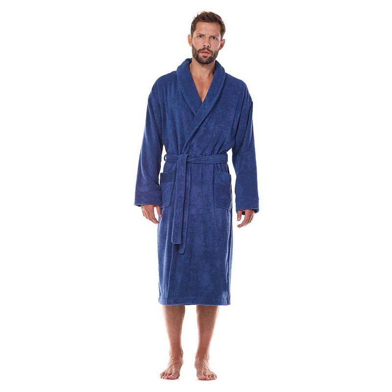 L&L Pánsky froté župan Roland modrý 53621387