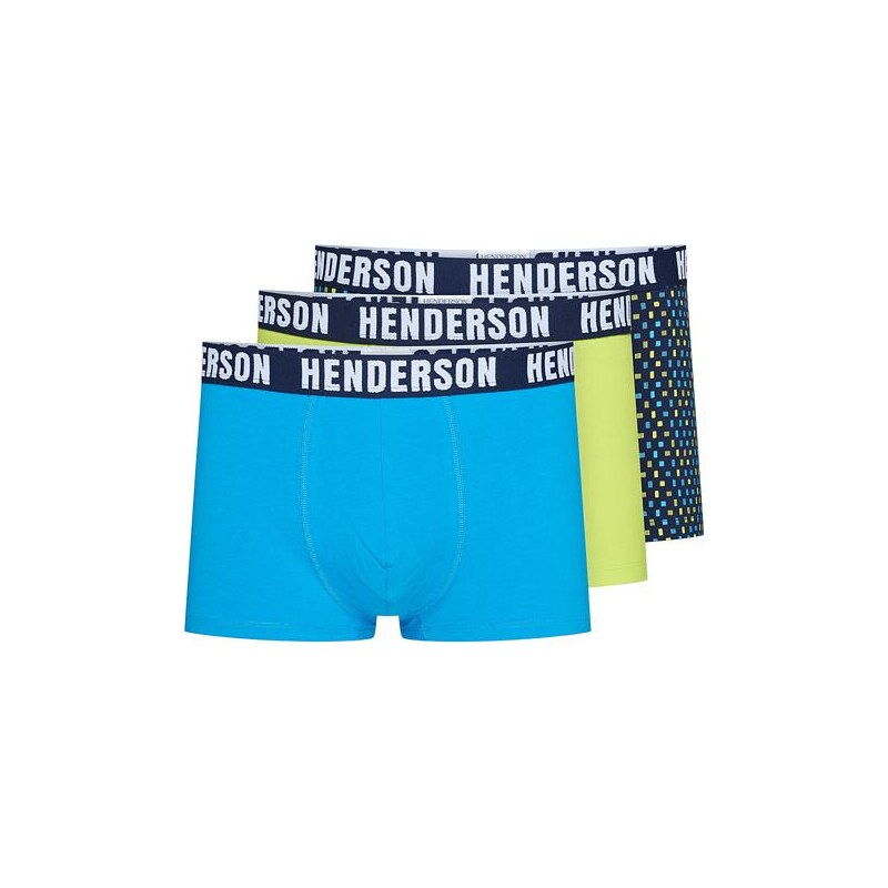 Pánske boxerky Henderson Jet modré, zelené a farebné, 3pack 57956874