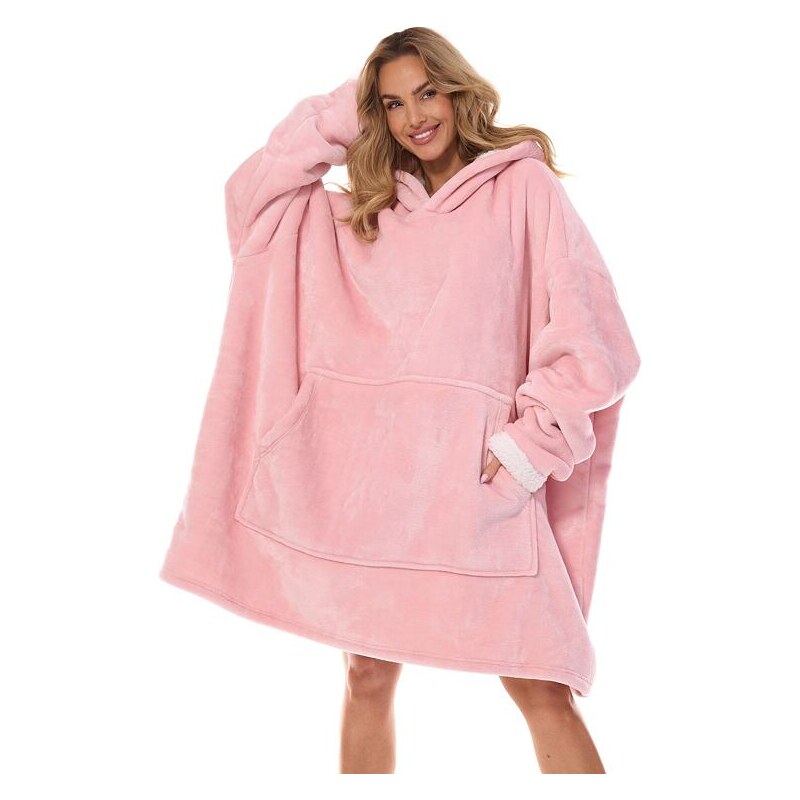 L&L Maxi mikina ružová bez potlače 56584171