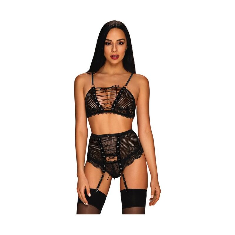 Obsessive Komplet 3-dielny Bassita čierny 63701197