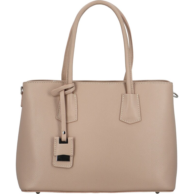 Delami Vera Pelle Dámska kožená kabelka cez rameno púdrová - Delami 63109163