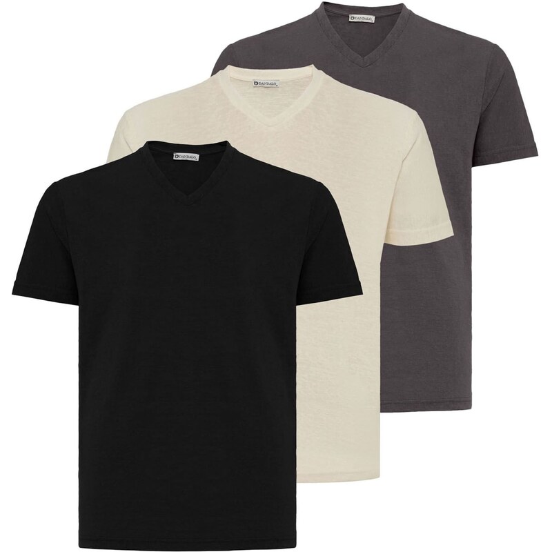 Dandalo Tričko béžová melírovaná / tmavohnedá / čierna 63087427