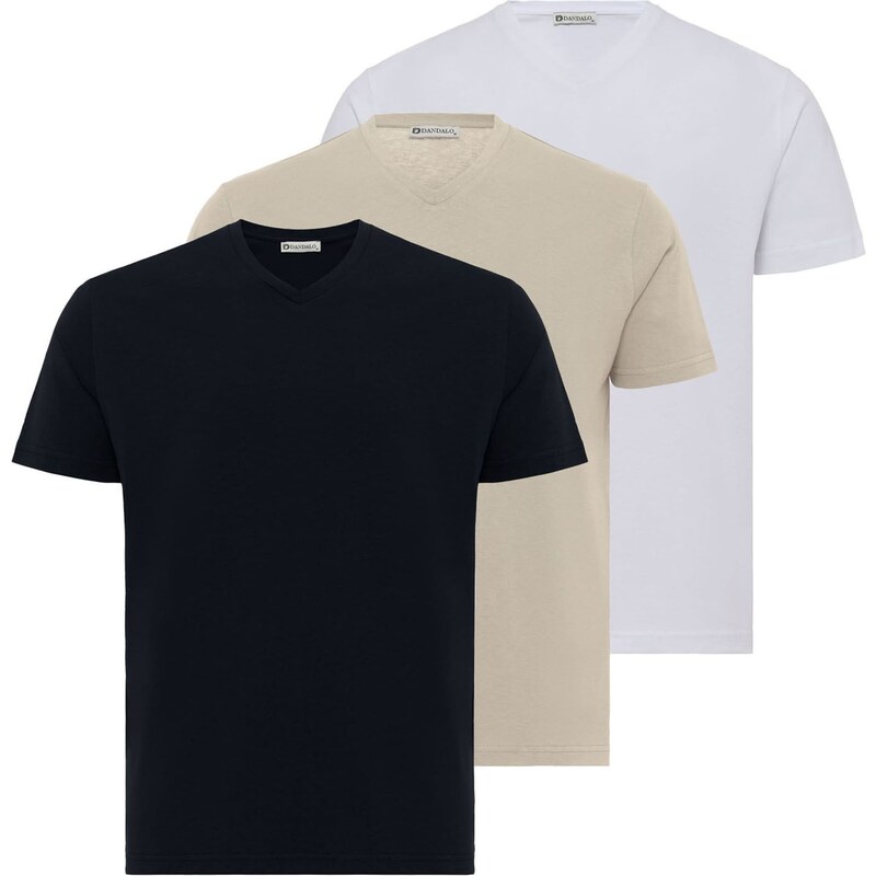 Dandalo Tričko námornícka modrá / kamenná / biela 63087477