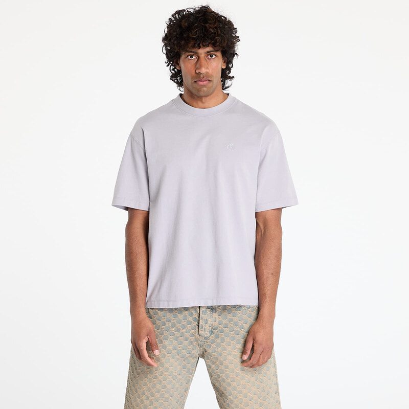Tričko Calvin Klein Jeans 16S Jersey Washed Tee Lilac Gray S 63087970
