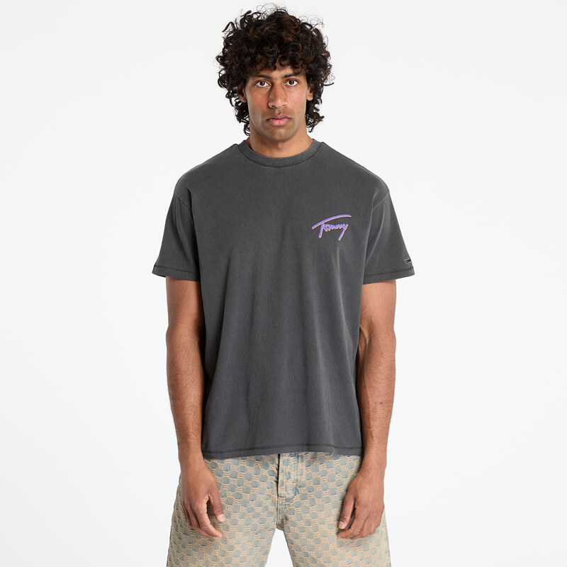 Tommy Hilfiger Tričko Tommy Jeans Relaxed Faded Graphic Tee Black L 63087935