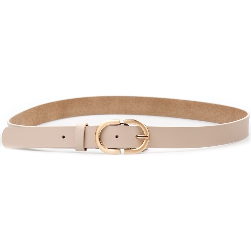 Blaire Dámsky kožený opasok béžový 64988296