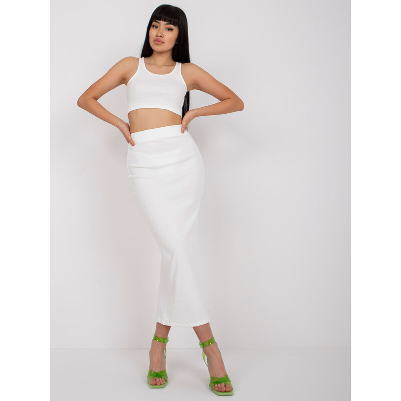 RUE PARIS Smotanový letný komplet RV-KMPL-7846.66-ecru 57949796