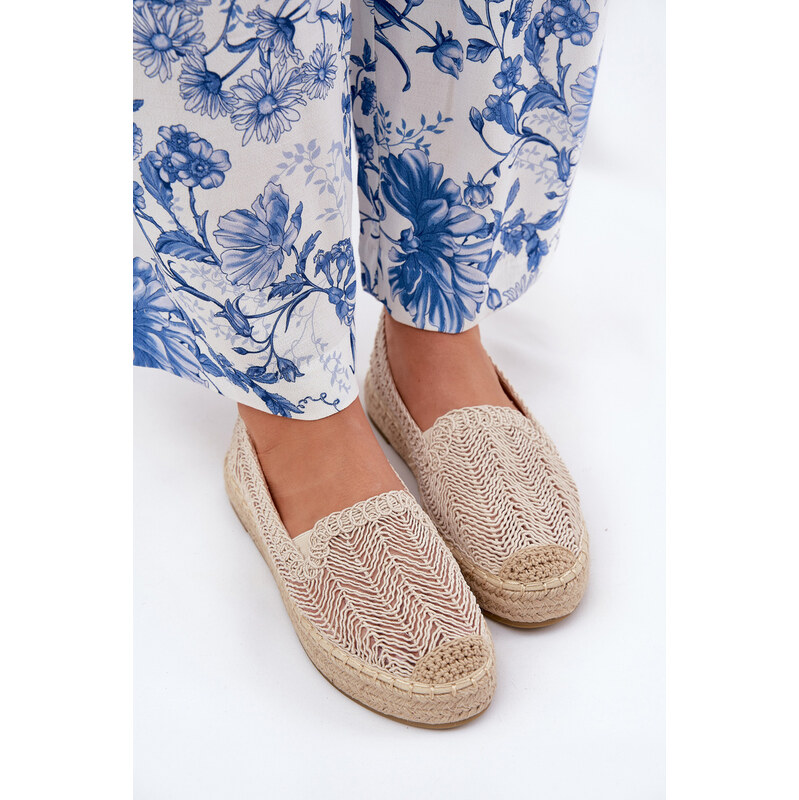 Dámske Espadrilky na Platforme Béžové Vinceza 17392 64680501