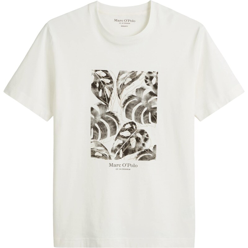 Marc OPolo Tričko tmelová / čierna / vaječná škrupina 63095657