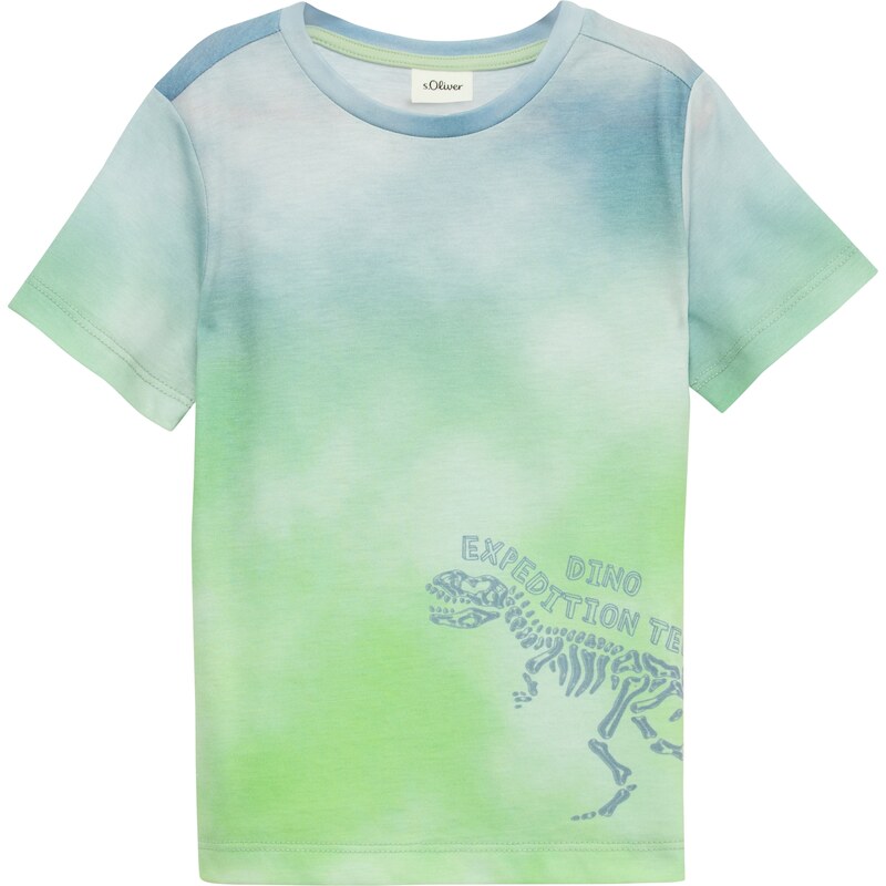 s.Oliver Tričko zafírová / svetlomodrá / svetlozelená / šedobiela 63095595