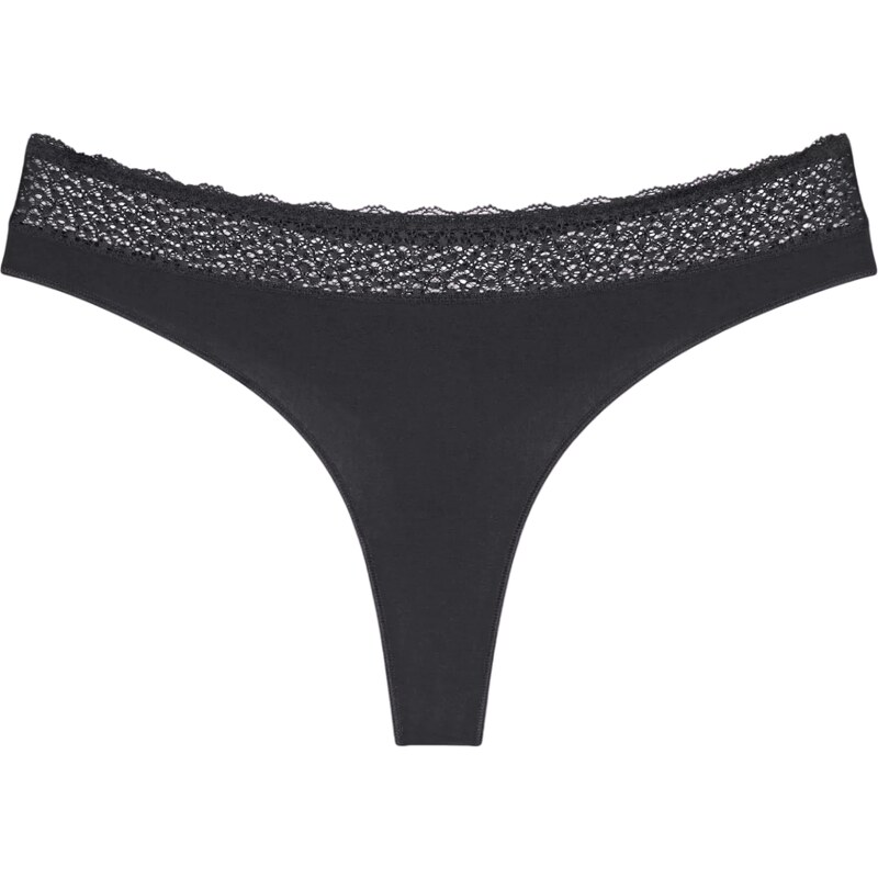 Dámske tangá Feel of Modal String 2P - BLACK - black 0004 - TRIUMPH 63092408