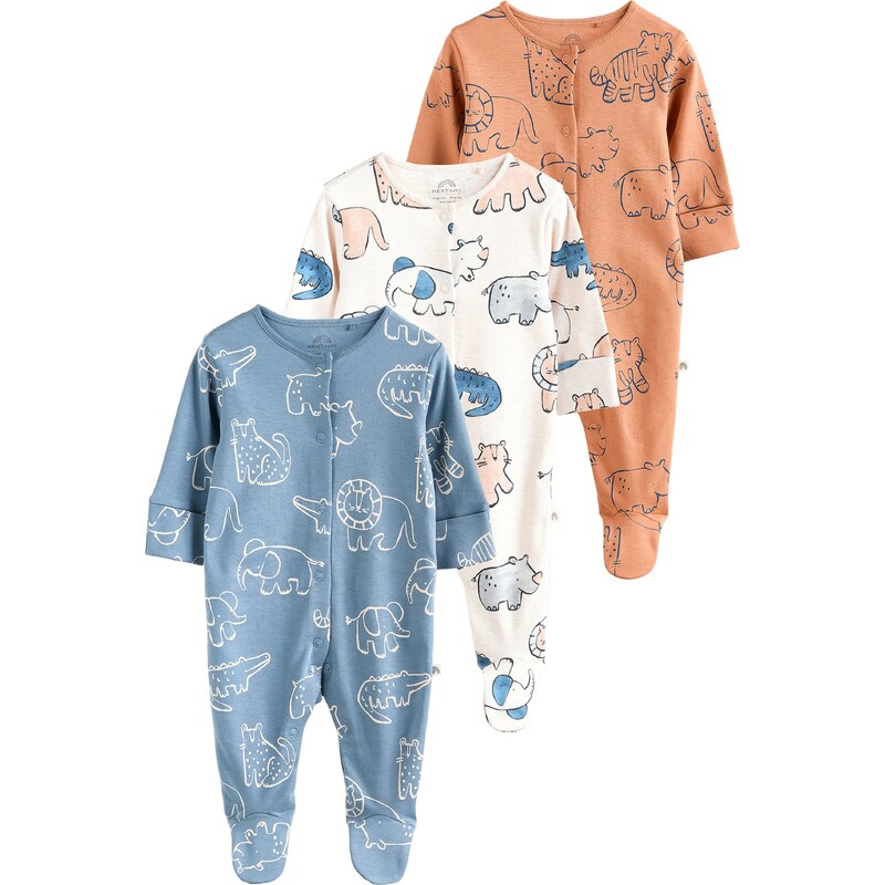 Next Pyžamo modrosivá / biela 63095277