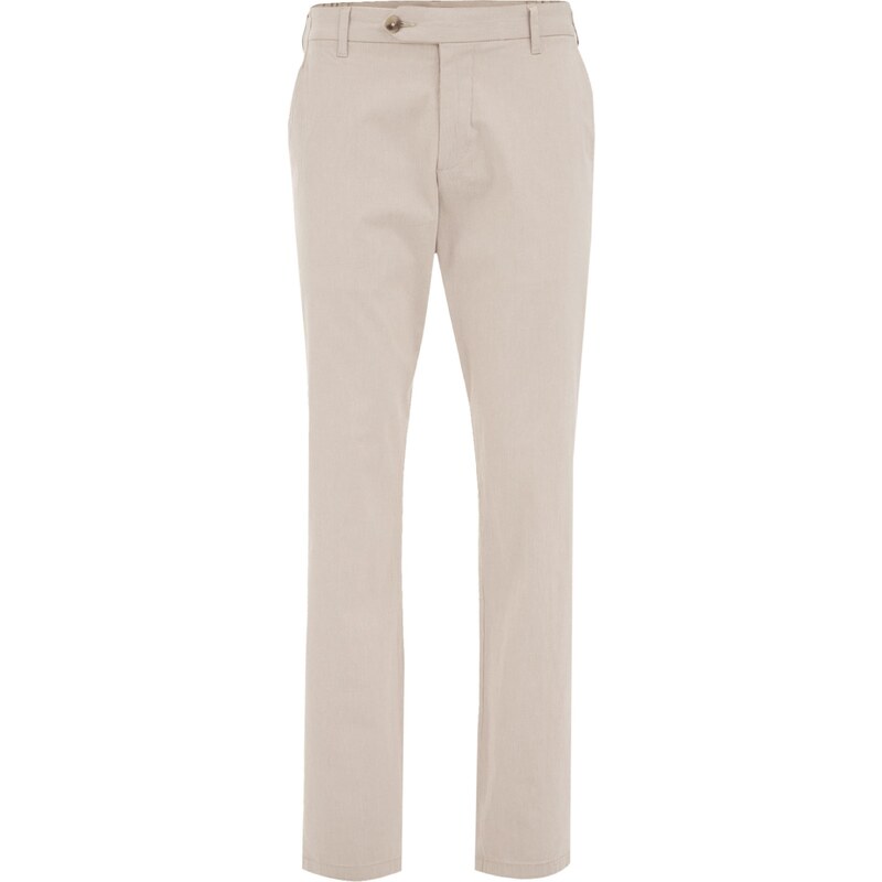 WE Fashion Chino nohavice farba ťavej srsti / biela 63095280