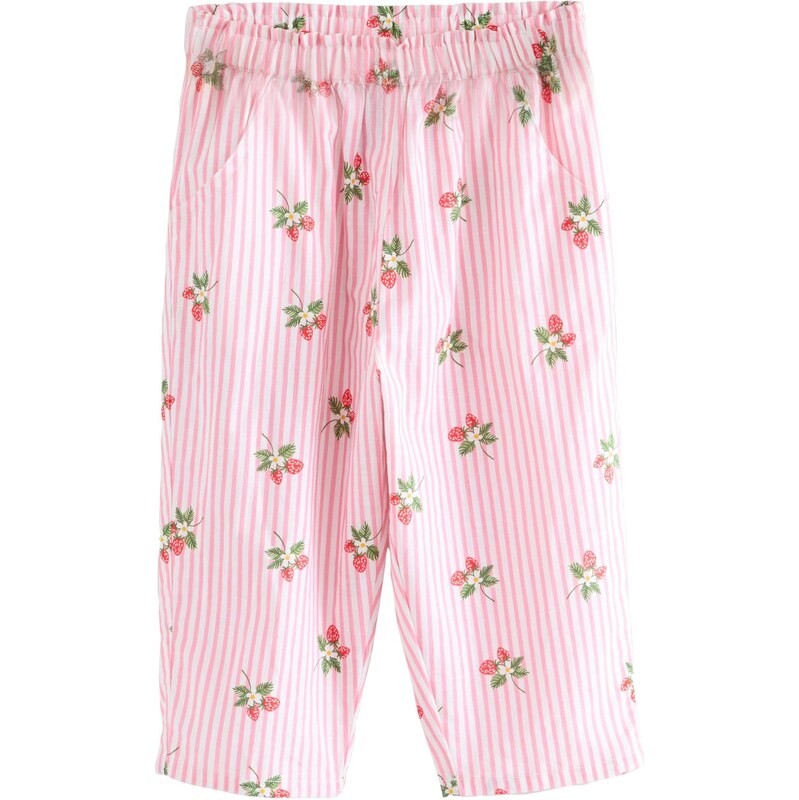 Next Nohavice zelená / ružová / biela 63163051