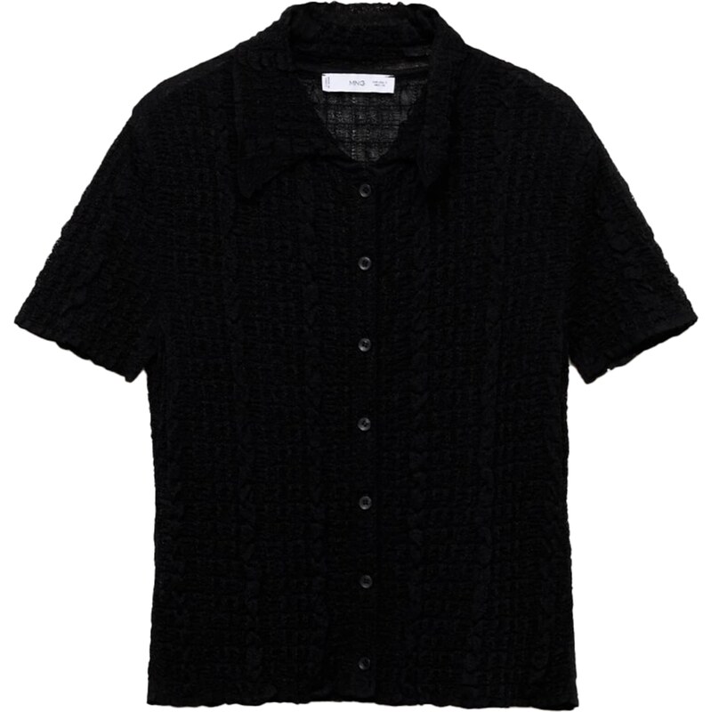 MANGO Kardigán OLAS čierna 63161979