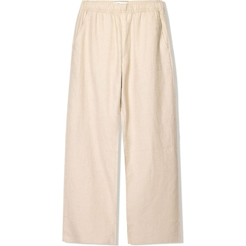 Bershka Nohavice piesková 63165986