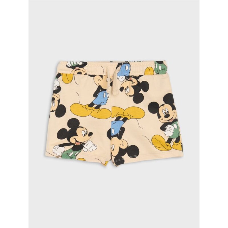Sinsay - Kraťasy Mickey Mouse - béžová 65749961