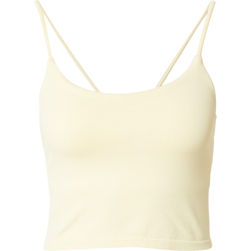 Aimn Športový top pastelovo žltá 63167358