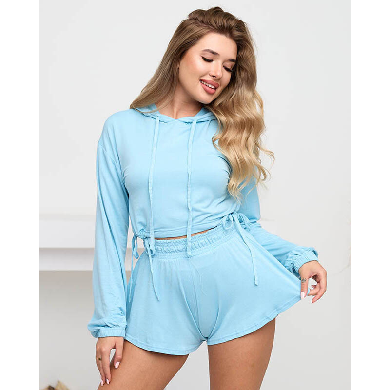 Resti Blue womens sports tracksuit set - Clothing 65207966