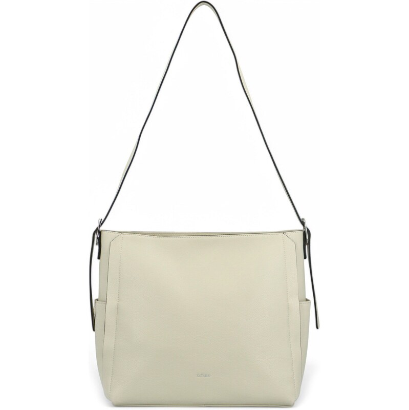 Dámska kožená kabelka na rameno krémová - Katana Argiris krémová 63185107