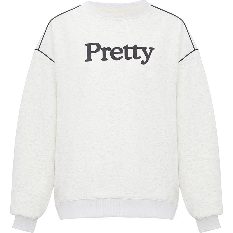 HOMEBASE Mikina čierna / biela ako vlna 63145130