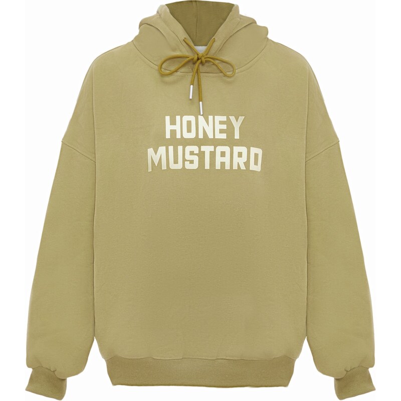 HOMEBASE Mikina olivová / biela 63219163