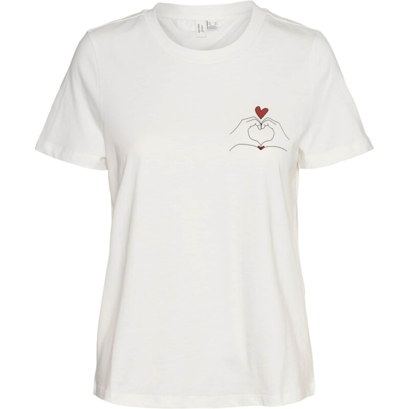 VERO MODA Tričko VMViva tmavočervená / čierna / biela 61948937