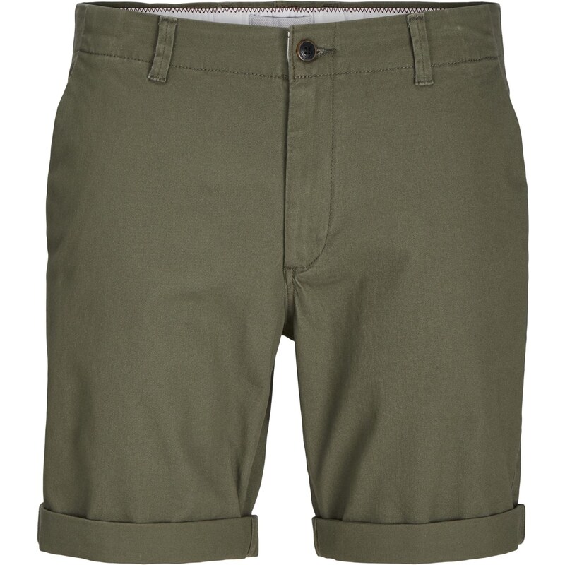 Jack & Jones Plus Chino nohavice JPSTDave olivová 63108025