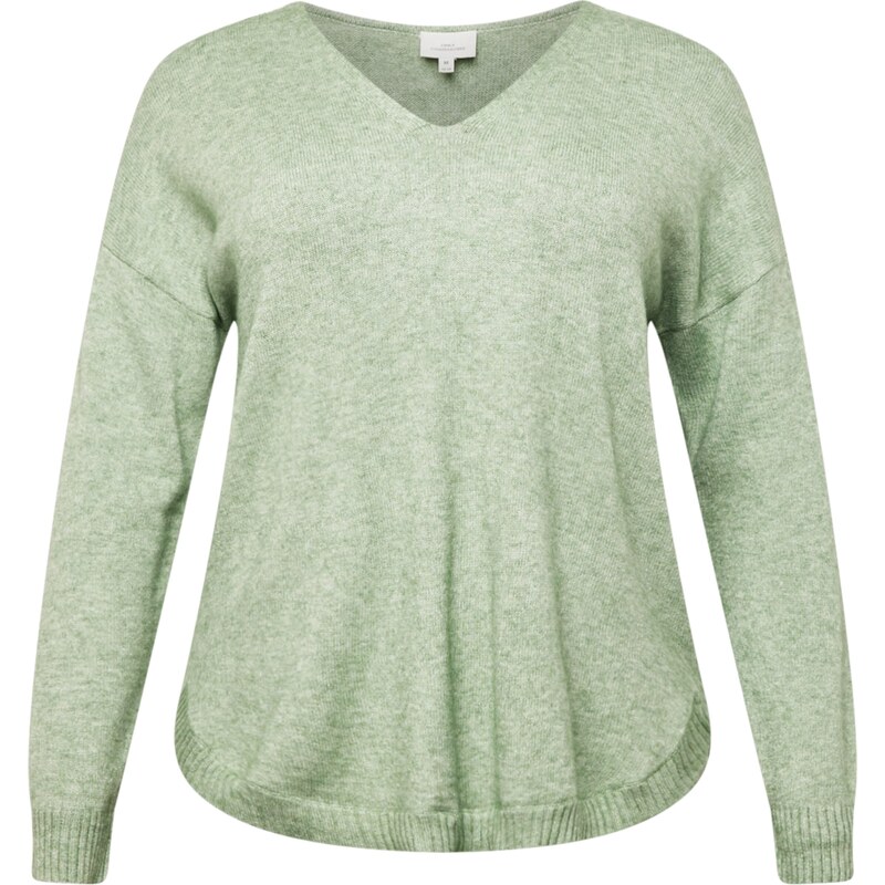 ONLY Carmakoma Sveter Margareta zelená melírovaná 63145016