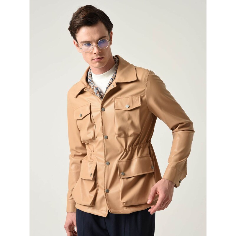 Antioch Prechodná bunda farba ťavej srsti 63150388