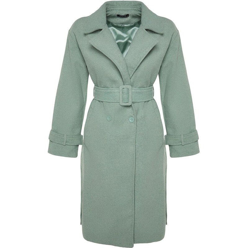 Trendyol Prechodný kabát mätová 63150752