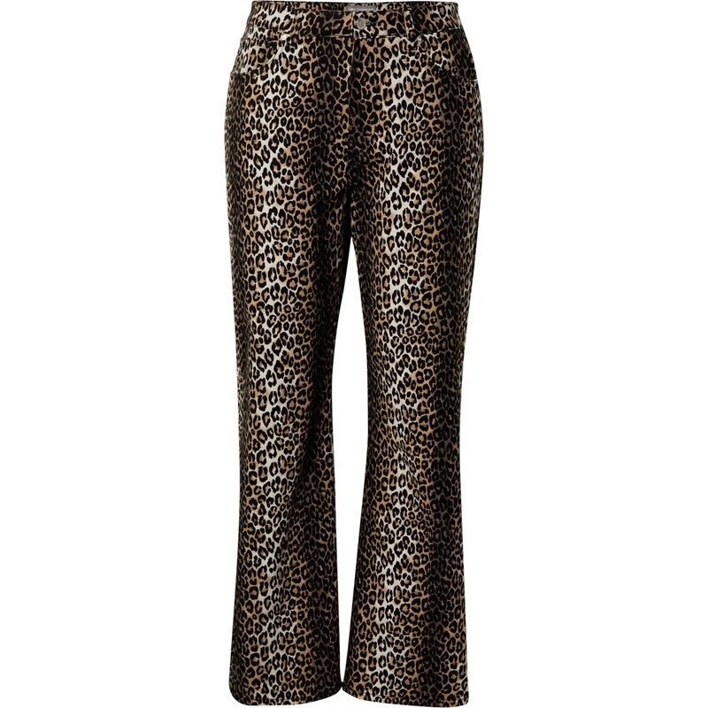 ONLY Carmakoma Nohavice CARMadison farba ťavej srsti / čierna / 63153714