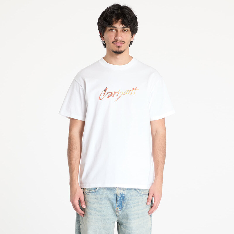 Tričko Carhartt WIP S/S Drip Script T-Shirt UNISEX White XL 63106526