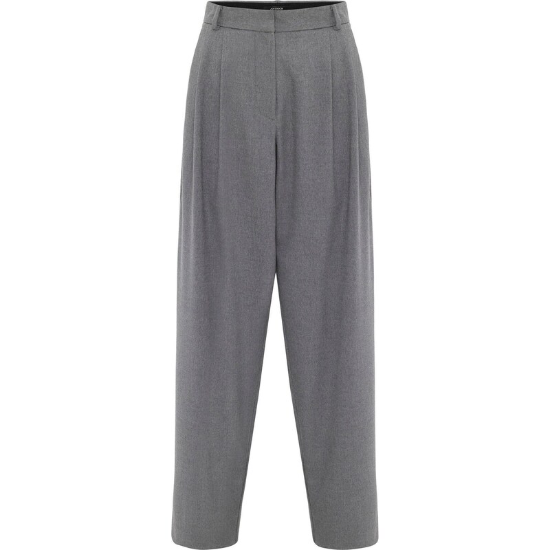 Antioch Plisované nohavice sivá melírovaná 65676922