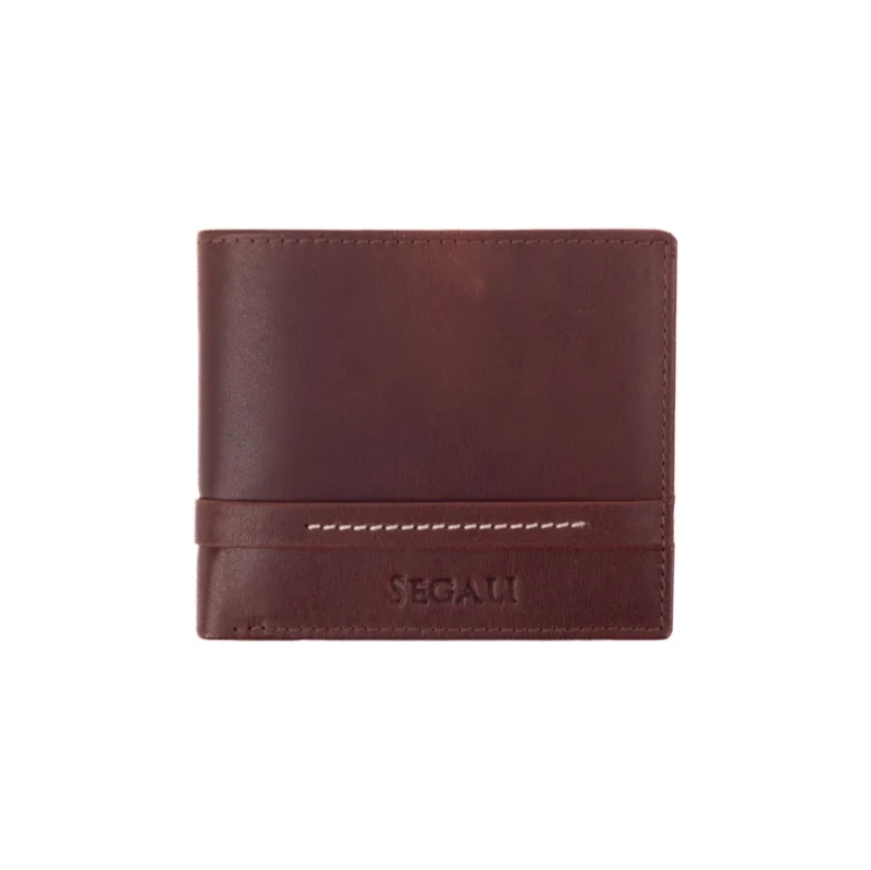SEGALI Pánska kožená peňaženka 21043 hnedá 58454361