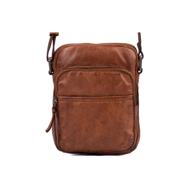 SEGALI Pánska kožená taška cez rameno 229413 TAN 46571318