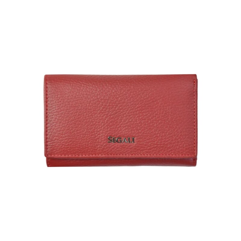 SEGALI Dámska kožená peňaženka SG-27074 červená 46835429