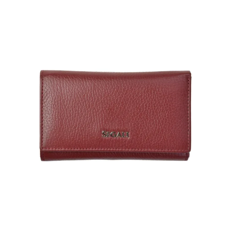 SEGALI Dámska kožená peňaženka SG-27074 bordo 46835425