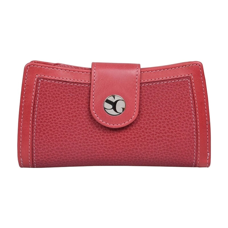 SEGALI Dámska kožená peňaženka SG-27053 carmine 18672180