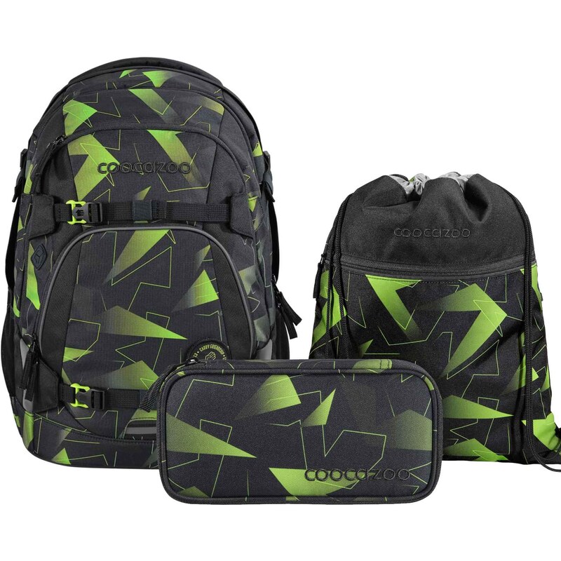 Coocazoo MATE Lime Flash 3-dielny set 63142298