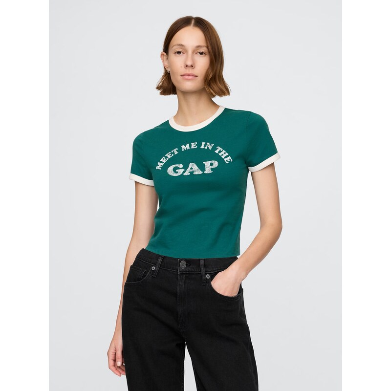 GAP Dámske Crop tričko s logom 749366-04 66265925