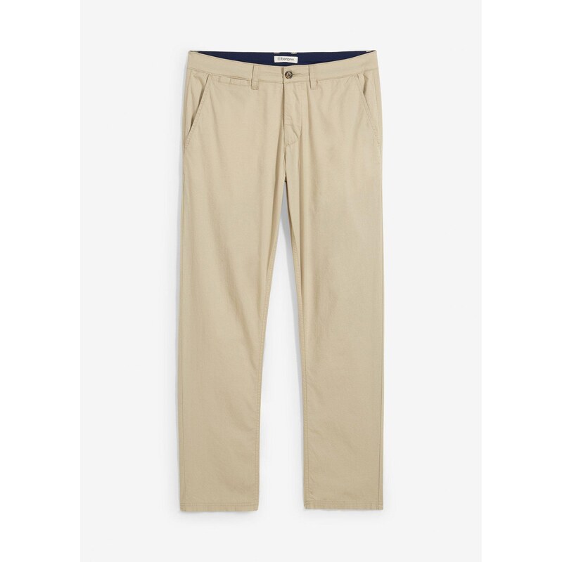 bonprix Ľahké chino nohavice, Regular Fit, rovné, farba zelená 63109985