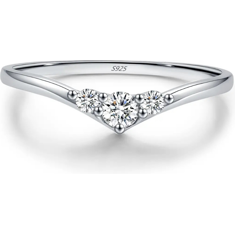 Olivie Strieborný prsteň MOISSANITE 9486 63265234